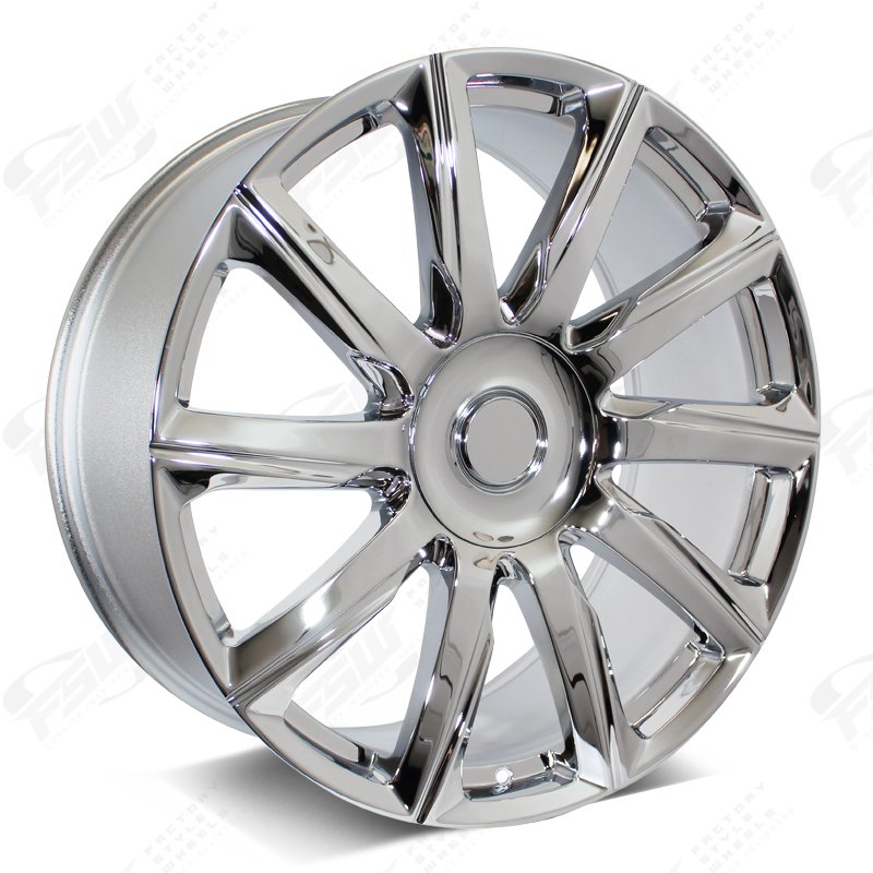 美品Performance Wheels 22x9 | 20 | F262 Chrome | 2021 Flow Forged Platinum Style | 6x139