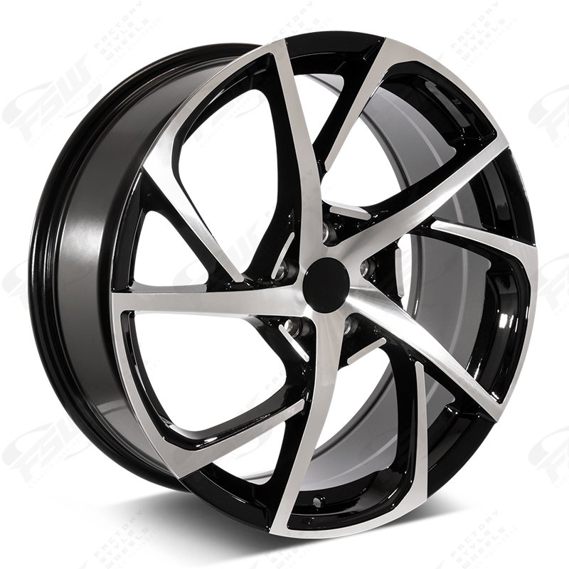 Hsx Rims 20x8 | 45 | F231 Machined Face w/Black Outline | HSX Style | 5x100 ...