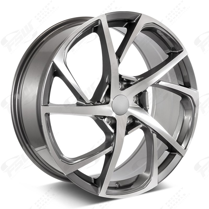 20x8 | 45 | F232 Machined Face w/Gunmetal Outline | HSX Style
