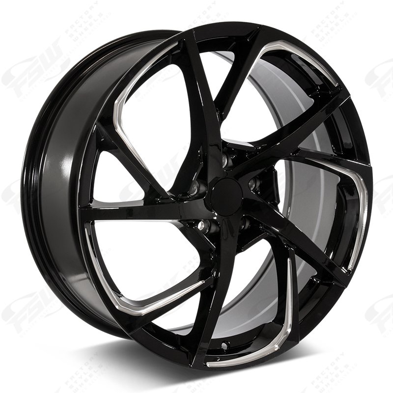 Hsx Rims 20x8 | 45 | F234 Gloss Black Milled | HSX Style | 5x114.3 - Factory ...