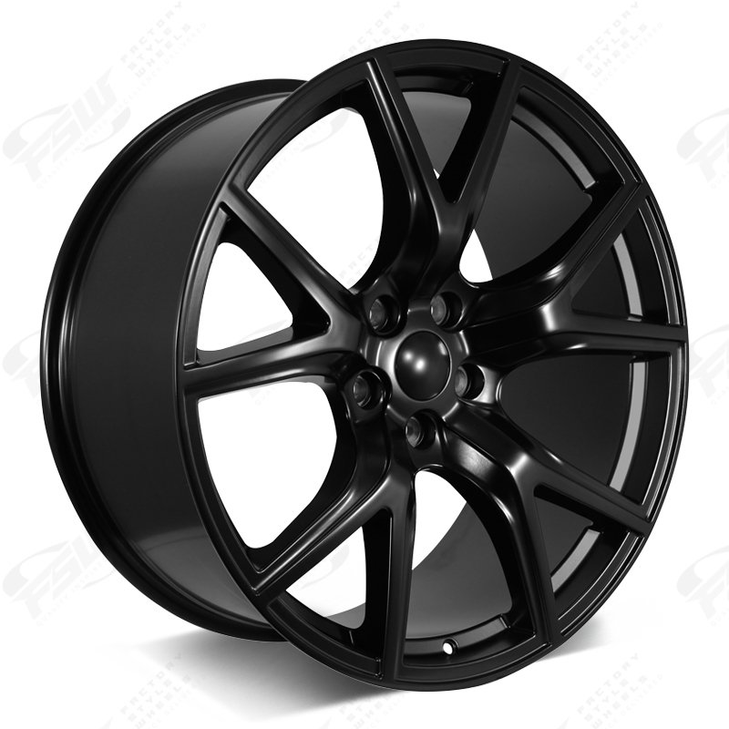 20x9 | 30 | F281 Satin Black | Trackhawk Style | 5x127 - Factory
