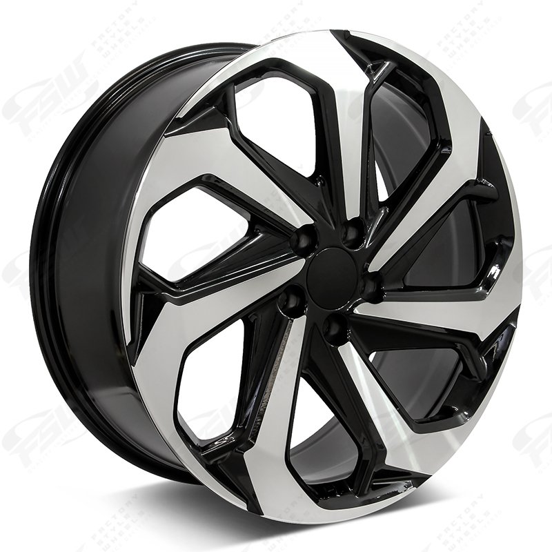 17x7.5 | 55 | F066 Machined Face w/Black Outline | LX Sport Style